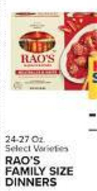 Food Lion RAO'S FAMILY SIZE DINNERS offer