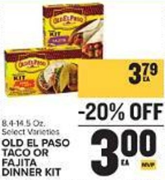 Food Lion OLD EL PASO TACO OR FAJITA DINNER KIT offer