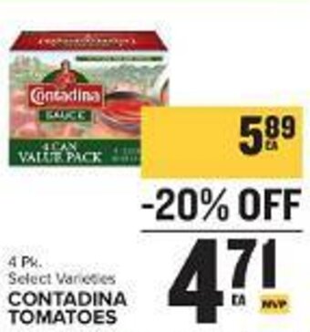 Food Lion CONTADINA TOMATOES offer