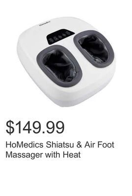Costco Homedics shiatsu & air foot massager with heat offer