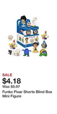 Game Stop Funko pixar shorts blind box mini figure offer