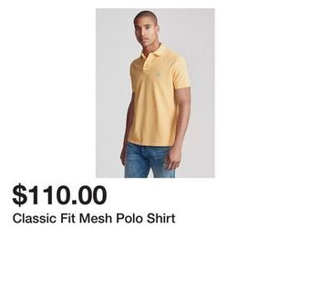 Belk Classic fit mesh polo shirt offer
