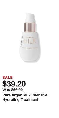 Ulta Beauty Pure argan milk intensive hydrating treatment offer