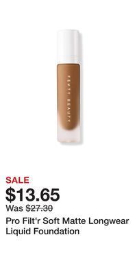 Ulta Beauty Pro filt'r soft matte longwear liquid foundation offer