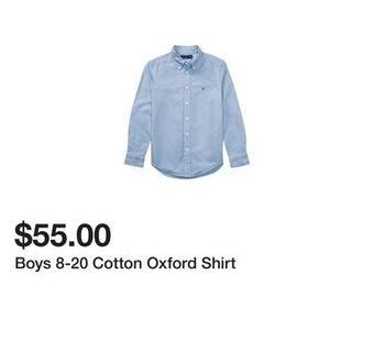 Belk Boys 8-20 cotton oxford shirt offer
