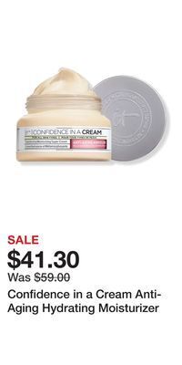 Ulta Beauty Confidence in a cream anti-aging hydrating moisturizer offer