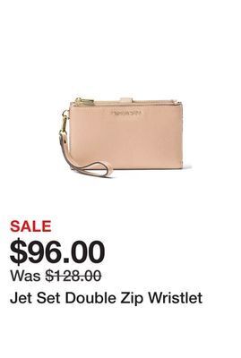 Belk Jet set double zip wristlet offer