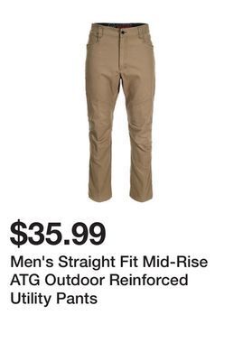 Tractor Supply Company Men's straight fit mid-rise atg outdoor reinforced utility pants offer