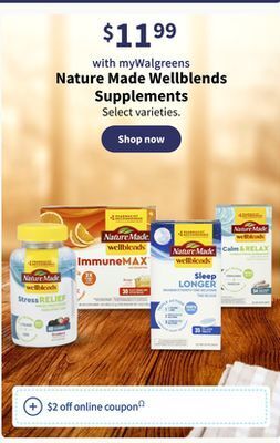 Walgreens Nature made wellblends supplements offer