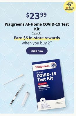 Walgreens Walgreens at-home covid-19 test kit offer