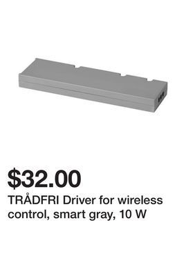 Ikea Trådfri driver for wireless control, smart gray, 10 w offer