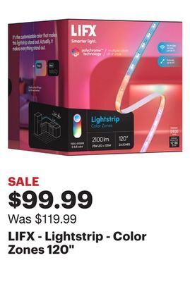 Best Buy Lifx - lightstrip - color zones 120 offer