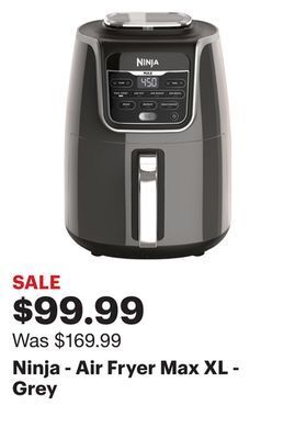 Best Buy Ninja - air fryer max xl - grey offer