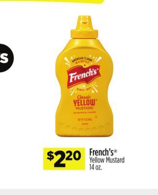 Dollar General French's® yellow mustard offer