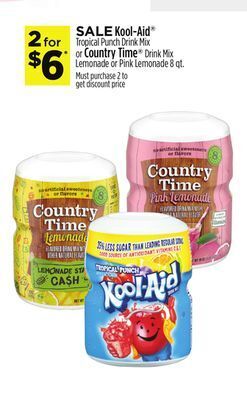 Dollar General Kool-aid® or country time® offer