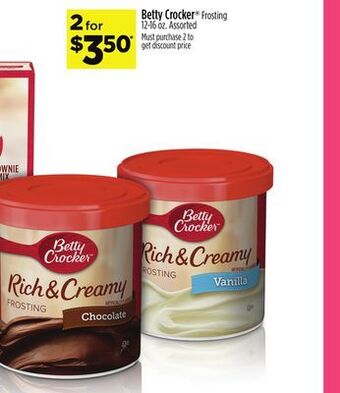 Dollar General Betty crocker® frosting offer