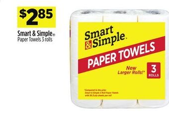 Dollar General Smart & simple® paper towels offer