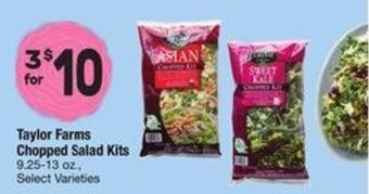 Albertsons Taylor Farms Chopped Salad Kits 9.25-13 oz, Select Varieties offer