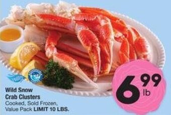 Albertsons Wild Snow Crab Clusters offer
