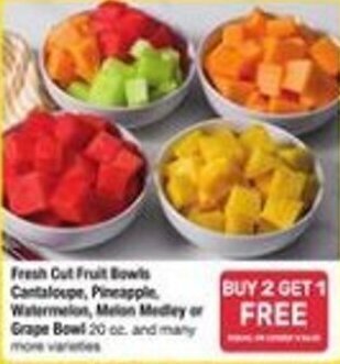 Albertsons Fresh Cut Fruit Bowls offer