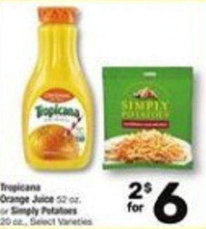 Albertsons Tropicana Orange Juice offer