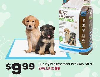 Grocery Outlet Hug my pet absorbent pet pads offer