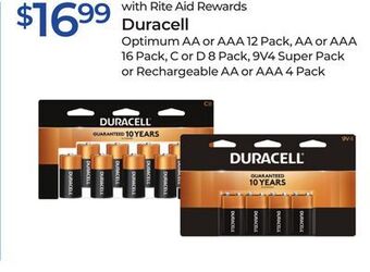 Rite Aid Duracell offer
