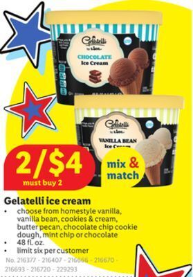 Lidl Gelatelli ice cream offer