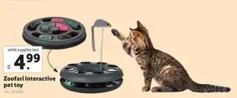 Lidl Zoofari interactive pet toy offer