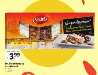 Lidl Sol & mar nougat assortment offer