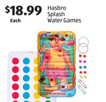 Aldi Hasbro splash water games offer