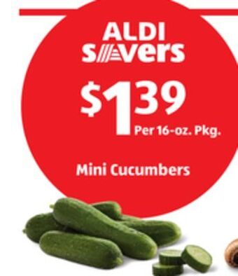 Aldi Mini cucumbers offer