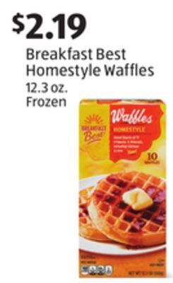 Aldi Breakfast best homestyle waffles offer