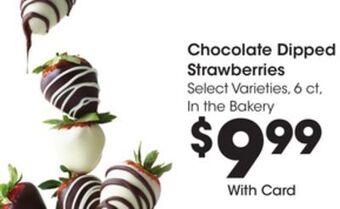 Kroger Chocolate dipped strawberries offer