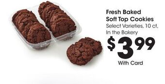 Kroger Fresh baked soft top cookies offer