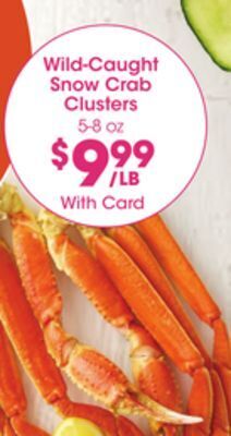 Kroger Wild-caught snow crab clusters offer