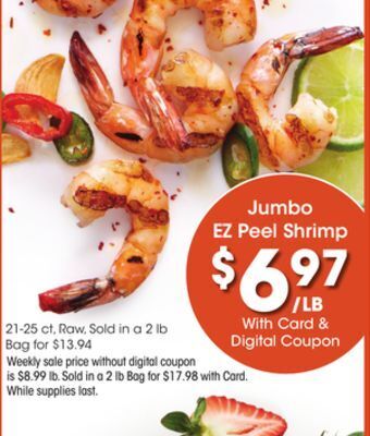 Kroger Jumbo ez peel shrimp offer