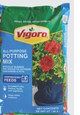 The Home Depot Vigoro 32-quart all-purpose potting mix offer