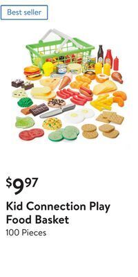 Walmart Kid connection play food basket offer