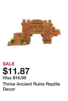 Petsmart Thrive ancient ruins reptile decor offer