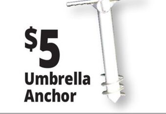 Ocean State Job Lot Beach umbrella anchor offer