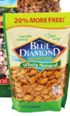 Ocean State Job Lot Blue diamond roasted & salted almonds, 19.2 oz offer