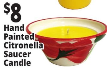 Ocean State Job Lot Citronella saucer candle offer