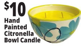 Ocean State Job Lot Citronella bowl candle offer