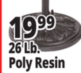 Ocean State Job Lot Polyresin umbrella base, 26 lbs offer
