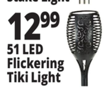 Ocean State Job Lot Solar powered 51 led flickering flame tiki torch light offer