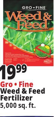Ocean State Job Lot Gro fine weed & feed fertilizer, 5,000 sq ft offer