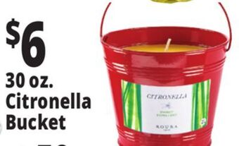 Ocean State Job Lot 30 oz. citronella bucket offer