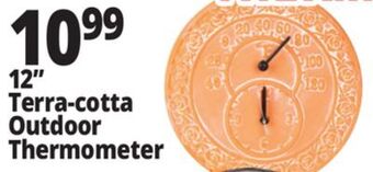 Ocean State Job Lot Terracotta thermometer and clock, 12 offer