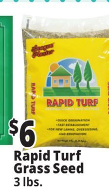 Ocean State Job Lot Rapid turf premium grass seed mixture, 3 lbs offer